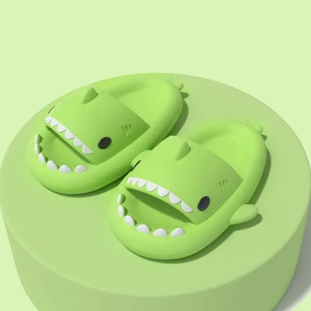 Cute Shark Slippers Bathroom Slides