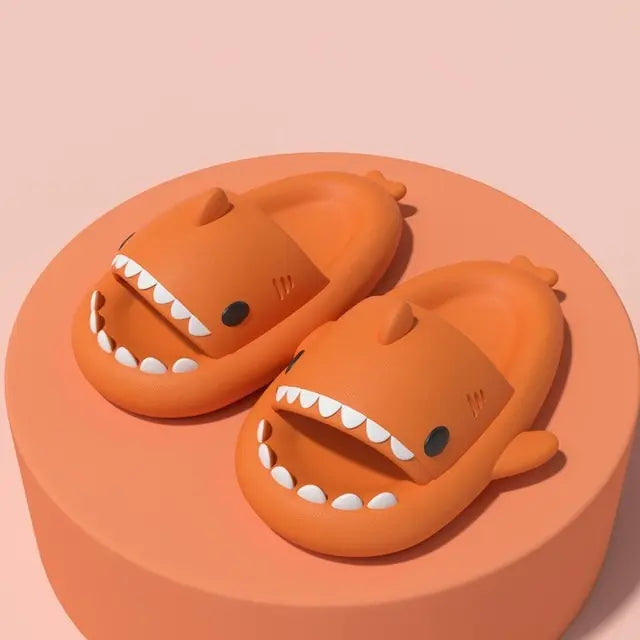 Cute Shark Slippers Bathroom Slides