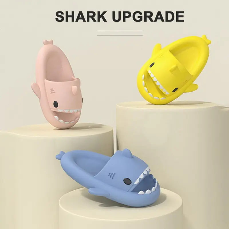 Cute Shark Slippers Bathroom Slides