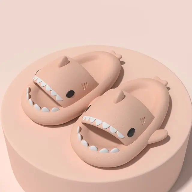 Cute Shark Slippers Bathroom Slides