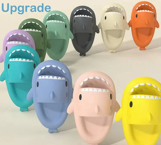 Cute Shark Slippers Bathroom Slides