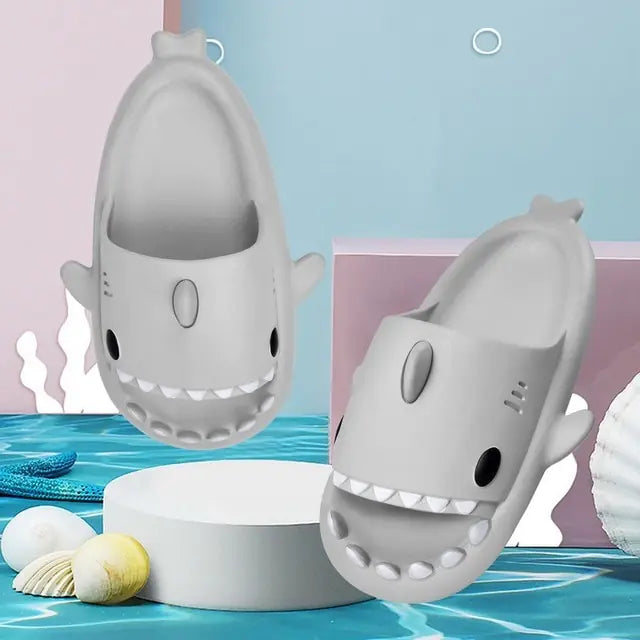 Cute Shark Slippers Bathroom Slides